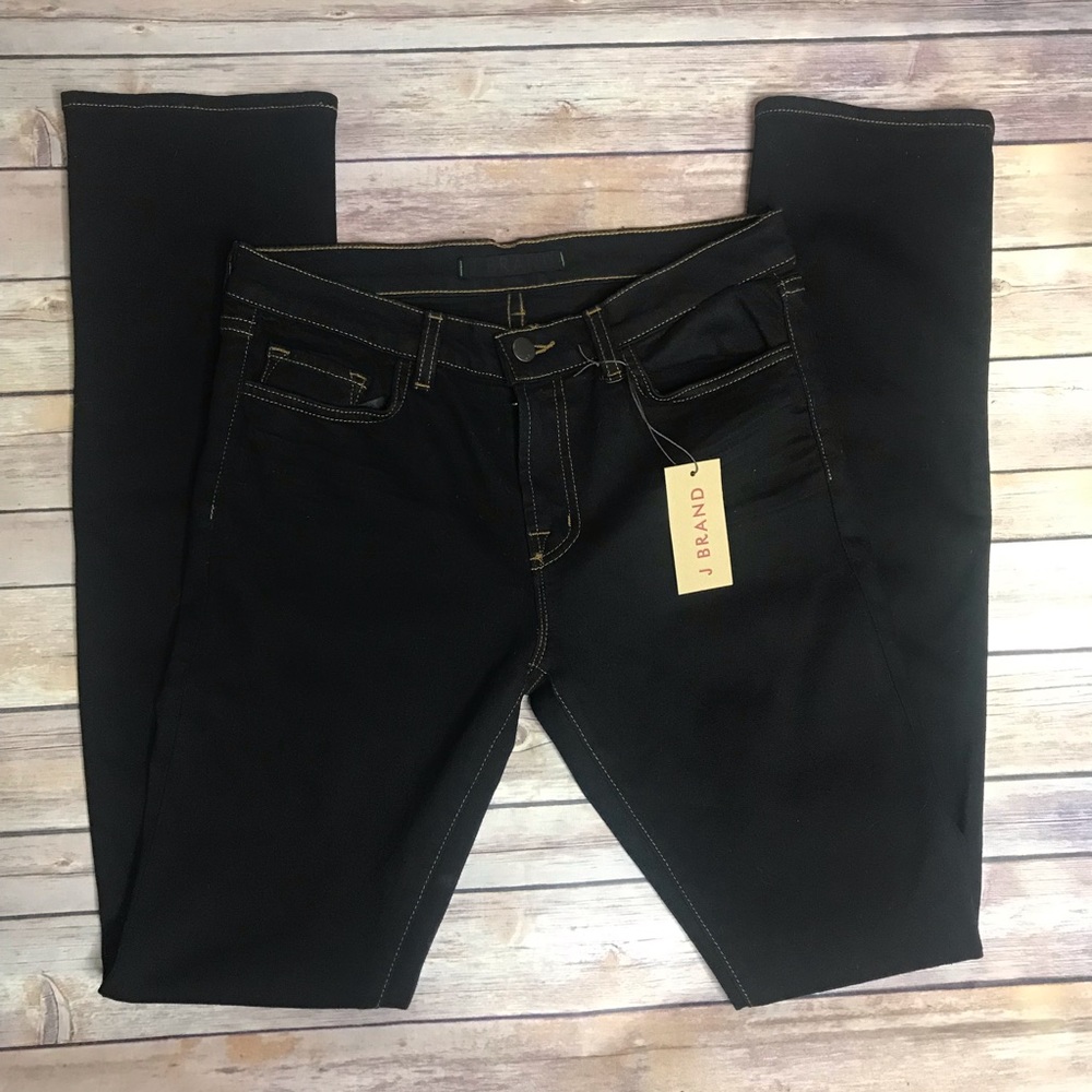 New! J Brand black cigarette straight leg jean